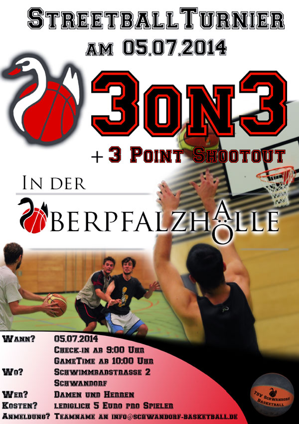 Plakat zum Streetballturnier
